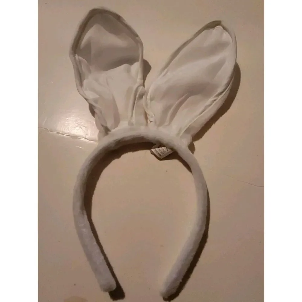 White Bunny Rabbit Pretend Ears‎ Costume Cosplay Accessory VTG